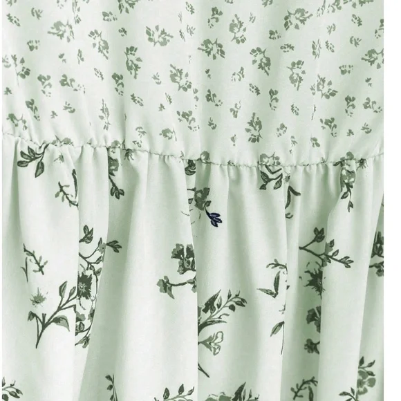 Plus Floral Print Tank summer Cottagecore Dress - Picture 6 of 8